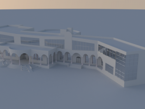 cultural center 3D Model