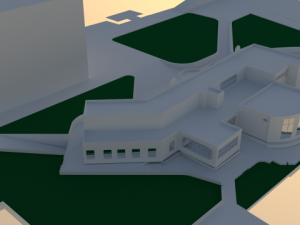 cultural center 3D Model