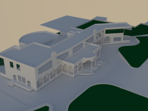 cultural center 3D Model