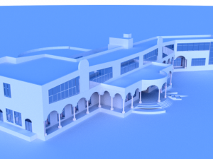 cultural center 3D Model