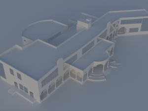 cultural center 3D Model