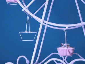 व्हील कपकेक होल्डर 3D मॉडल