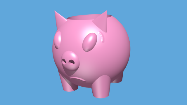 Download wacom intuos pro stand three piggies 3D Model