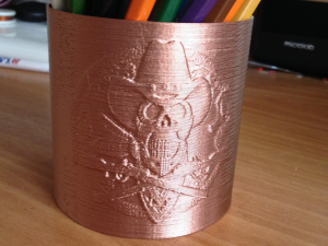 skull pen holder Modello di stampa 3D
