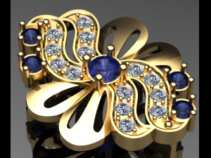 bowknot earring 3D Model