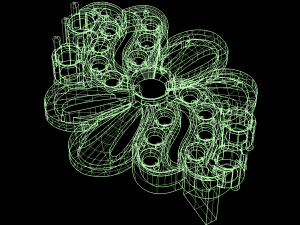 bowknot earring 3D Model