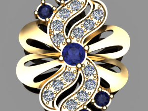 bowknot earring 3D Modell