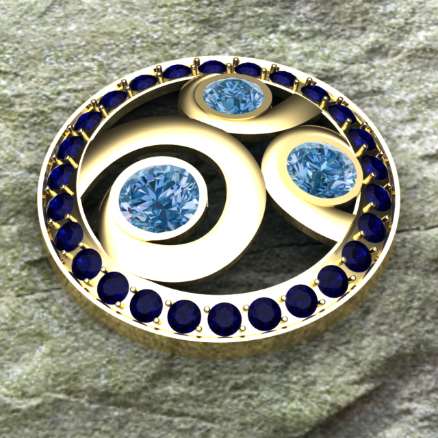 snail earring Modello 3D .c4d .max .obj .3ds .fbx .stl .blend 