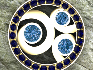 snail earring Modello 3D
