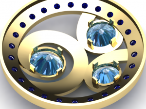 snail earring Modello 3D
