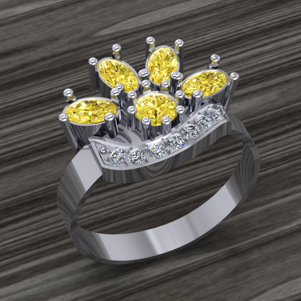 solarcrest ring part of garniture 3D Model .c4d .max .obj .3ds .fbx .stl .blend 