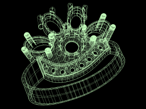 solarcrest ring part of garniture 3D 模型