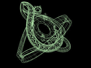 musicalnote ring part of garniture 3D Модель