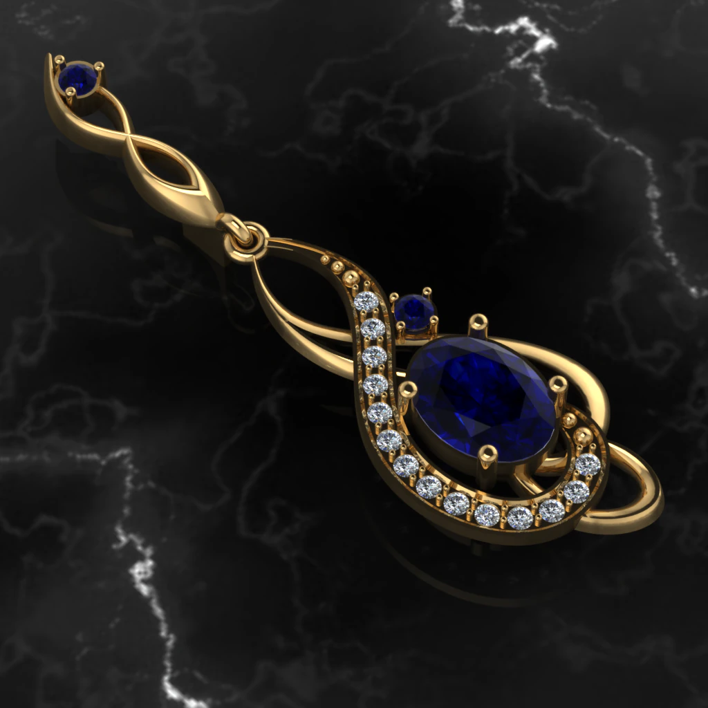musicalnote earring part of garniture 3D Model .c4d .max .obj .3ds .fbx .stl .blend
