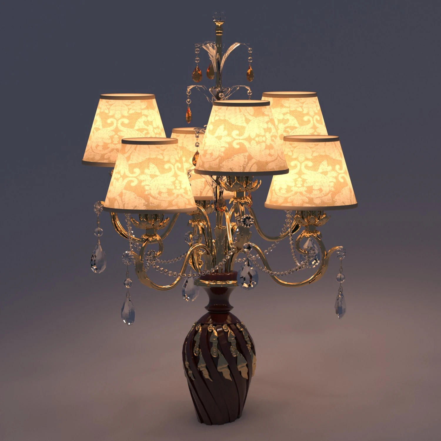 antico borgo lamp 3D Model .c4d .max .obj .3ds .fbx .stl .blend 