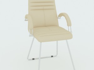 galaxy chrome chair 3D 模型