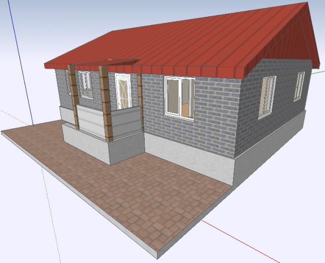 vacation home Model 3D .c4d .max .obj .3ds .fbx .stl .blend 