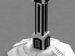 homs city watch tower 3D मॉडल