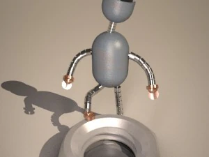 シンプルロボット01 3Dモデル