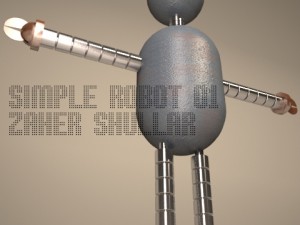simple robot 01 3D Model