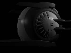 android battle space ship small Modello 3D
