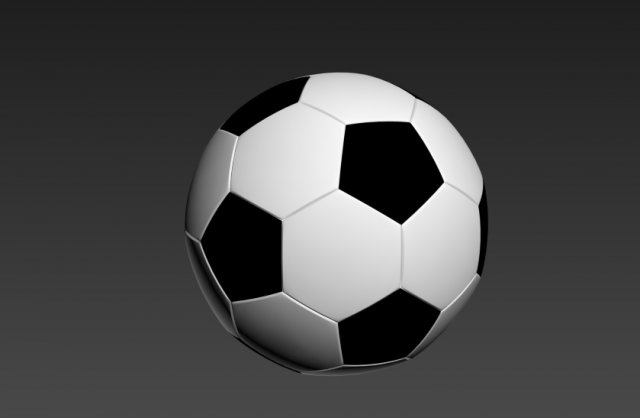 realistic football 3Dモデル .c4d .max .obj .3ds .fbx .stl .blend