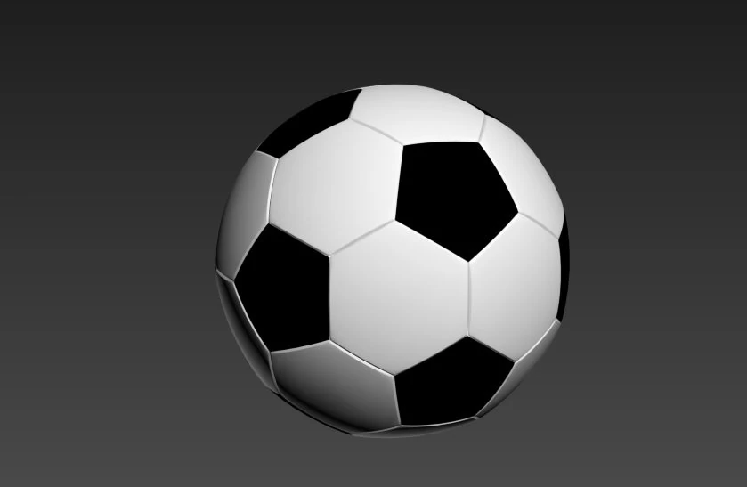 realistic football 3D Model .c4d .max .obj .3ds .fbx .stl .blend