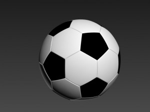 realistic football 3D मॉडल