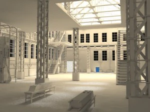 Fabrikmodell 3D Modell