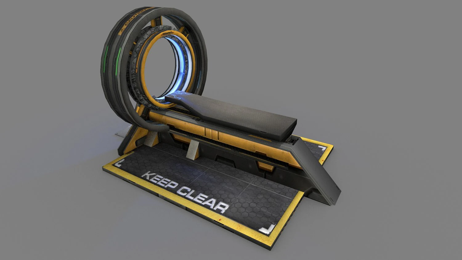 sci fi med scanner 3D Model .c4d .max .obj .3ds .fbx .stl .blend 