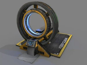 sci fi med scanner 3D Model