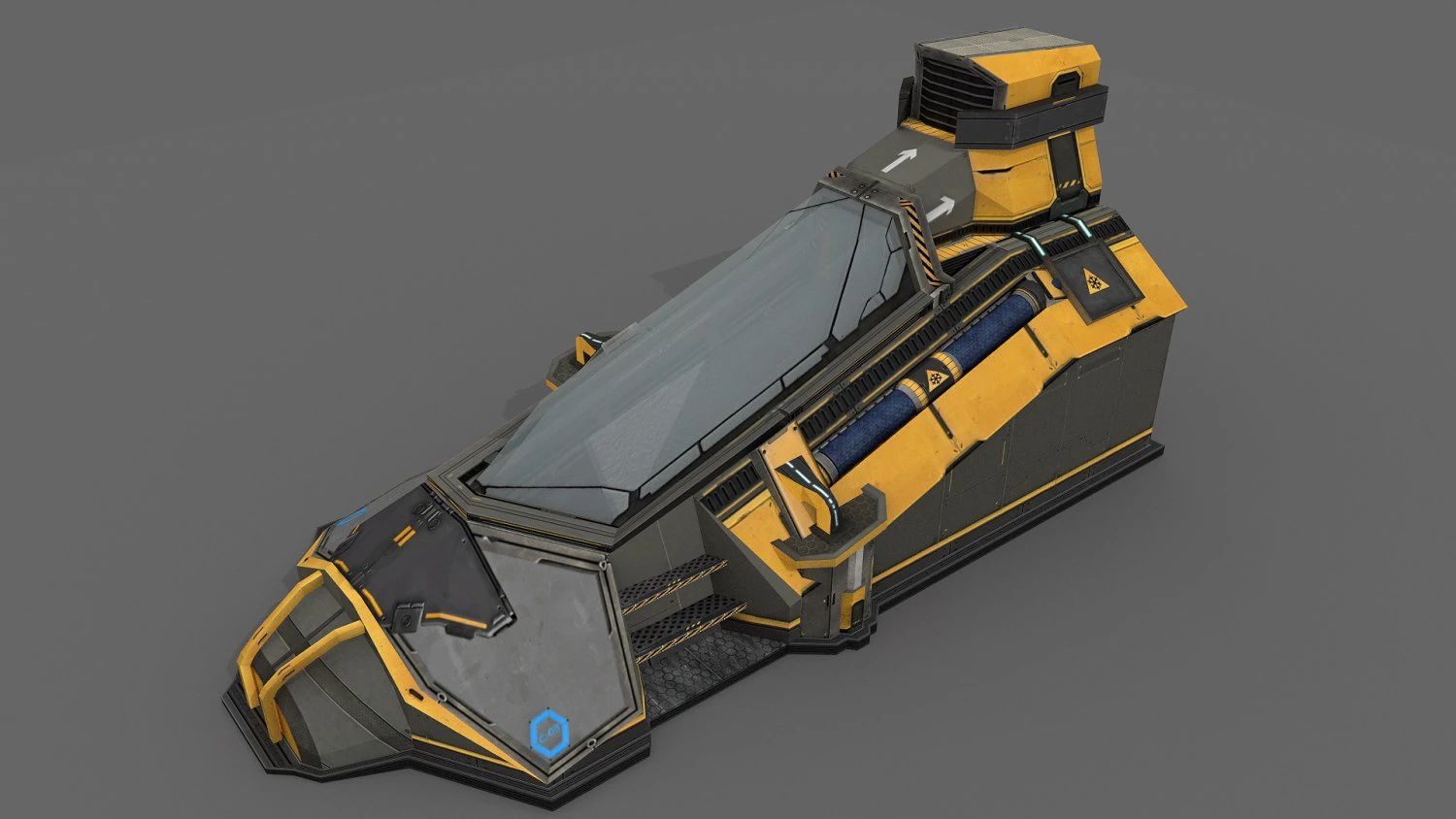 sci fi cryo pod 3D Model .c4d .max .obj .3ds .fbx .stl .blend