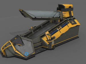 sci fi cryo pod 3D Model