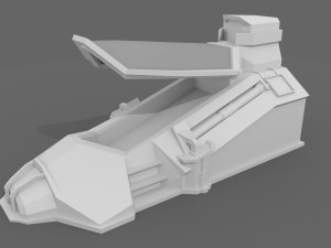 sci fi cryo pod Modelo 3D