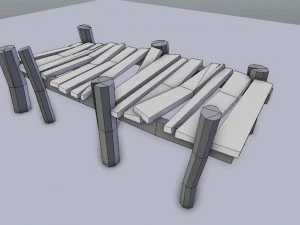 pacote de docas de madeira Modelo 3D