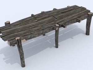 wooden docks pack 3D Model