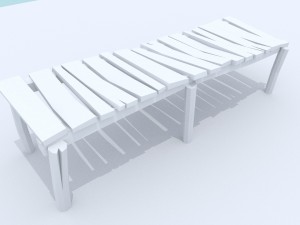 wooden docks pack 3D Model