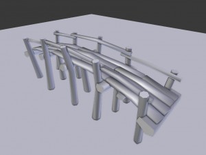 wooden bridges pack 3D Модель