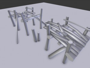 wooden bridges pack 3D Модель