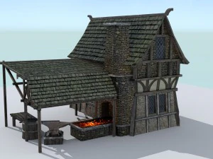 medieval village builder 3D Model