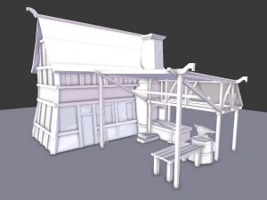 medieval village builder 3D Model