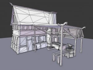 medieval village builder 3D Model