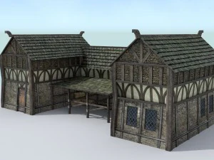 medieval village builder 3D Model