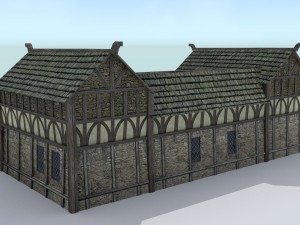 medieval village builder 3D मॉडल