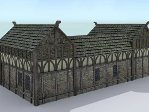 medieval village builder 3D Model