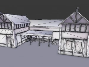 medieval village builder 3D Model