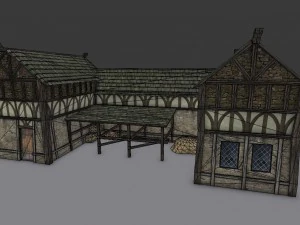 medieval village builder 3D Model