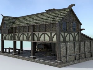 medieval village builder 3D Model