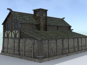 medieval village builder 3D मॉडल
