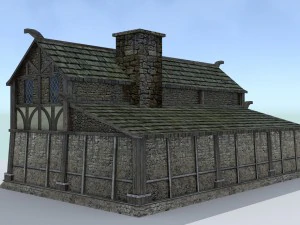 medieval village builder 3D Model